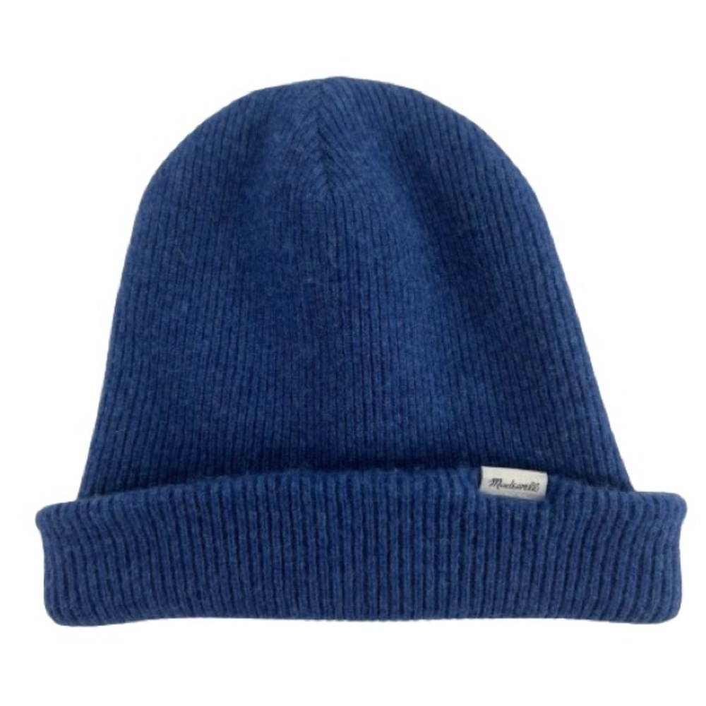 Madewell Blue Wool Cuffed Cozy Beanie Laid Back Vibes
